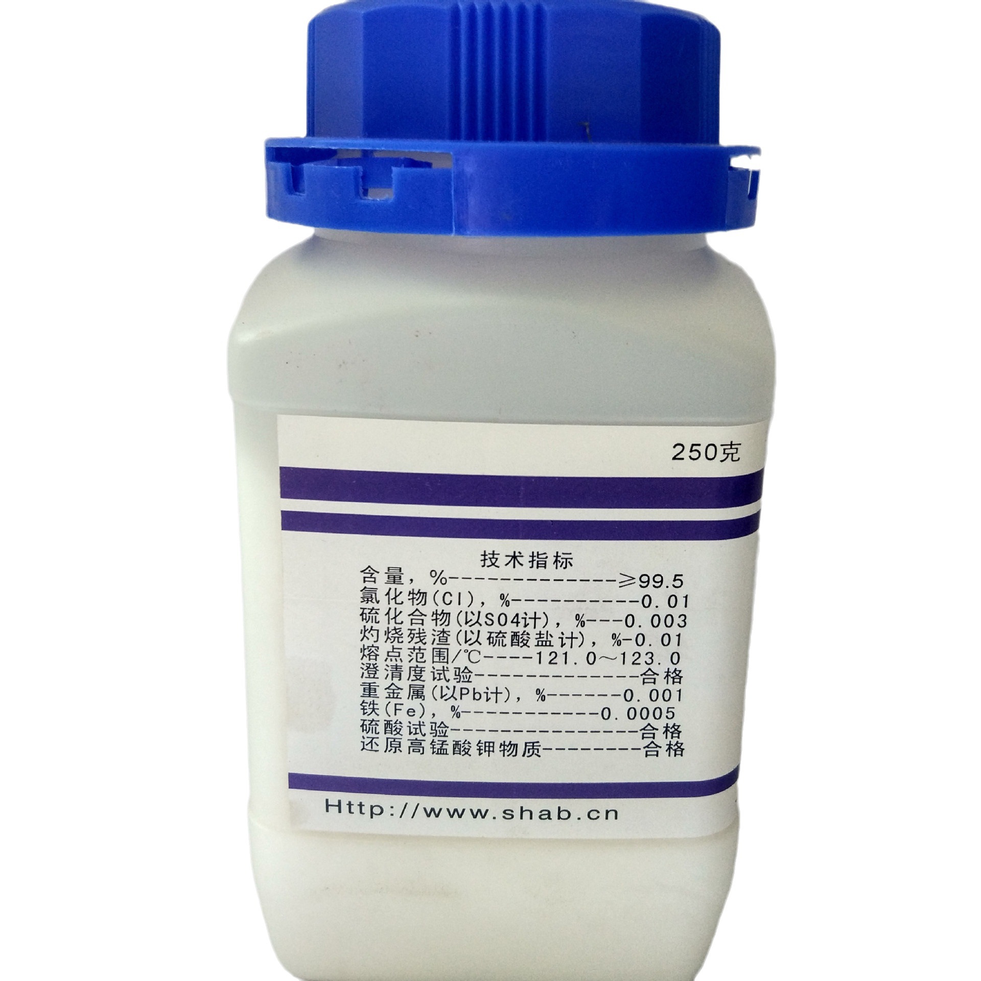 Spot Benzoic Acid Chemical Reagent Analytical Pure Ar 250g Bottled Quality Assurance 65-85-0