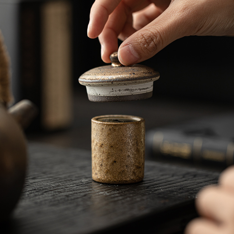 Copper Coin Lid, Antique Purple Sand Pot Lid Holder, Iron Pot Lid Holder, Pot Holder, Ceramic Retro Cover Bowl Lid Holder, Tea Ceremony Accessories