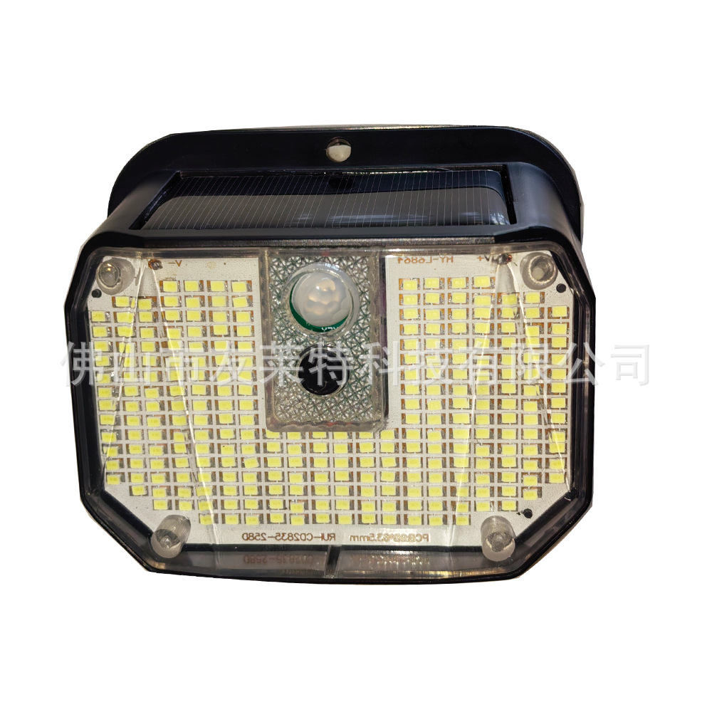 Private Model New Three-Speed Dimming 360 ° Fully Luminous Solar Led Wall Lamp Corridor Lamp Cross-Border Supply