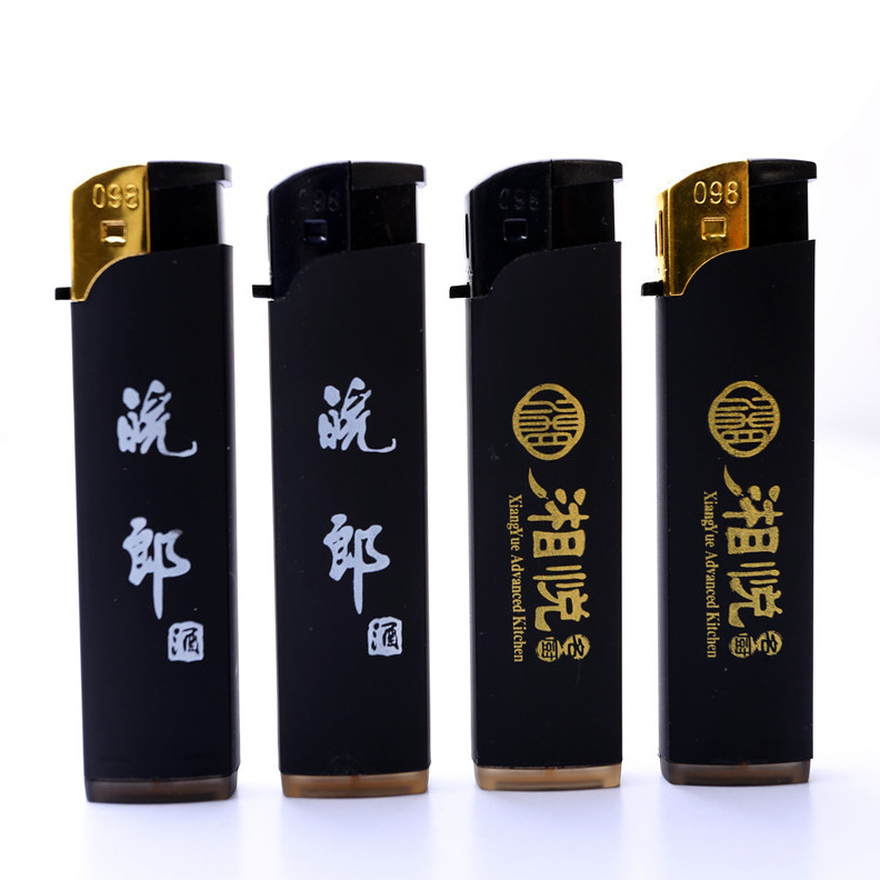 Factory disposable lighter wholesale custom matte custom printing printing creative advertising windproof lighter