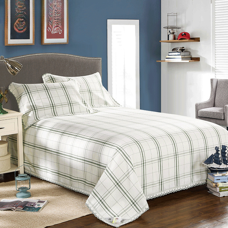 Pure Natural Linen Mat Three-Piece Set Single Double-Sided Folding Linen Mat Double Baby Non-Ice Silk Mat