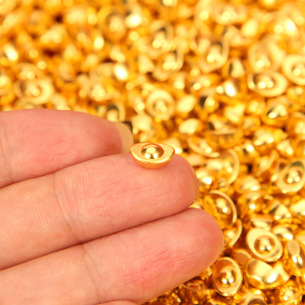 Solid simulation mini sand gold small ingot cornucopia special alloy ingot small ornaments gift metal crafts
