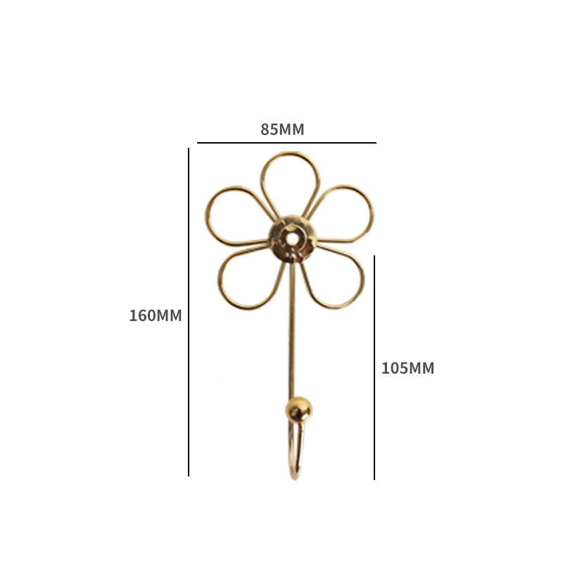 Clothing Store Iron Flower Hook Wall New Creative Coat Hook Curtain Iron Hook Wall Hook Clothes Hook
