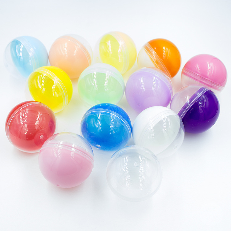 Factory Direct Supply of Colorfulful Gashapon Shells 45mm Transparent Gashapon Ball Shells Coin-Operated Gashapon Machine Toys Wholesale in Stock
