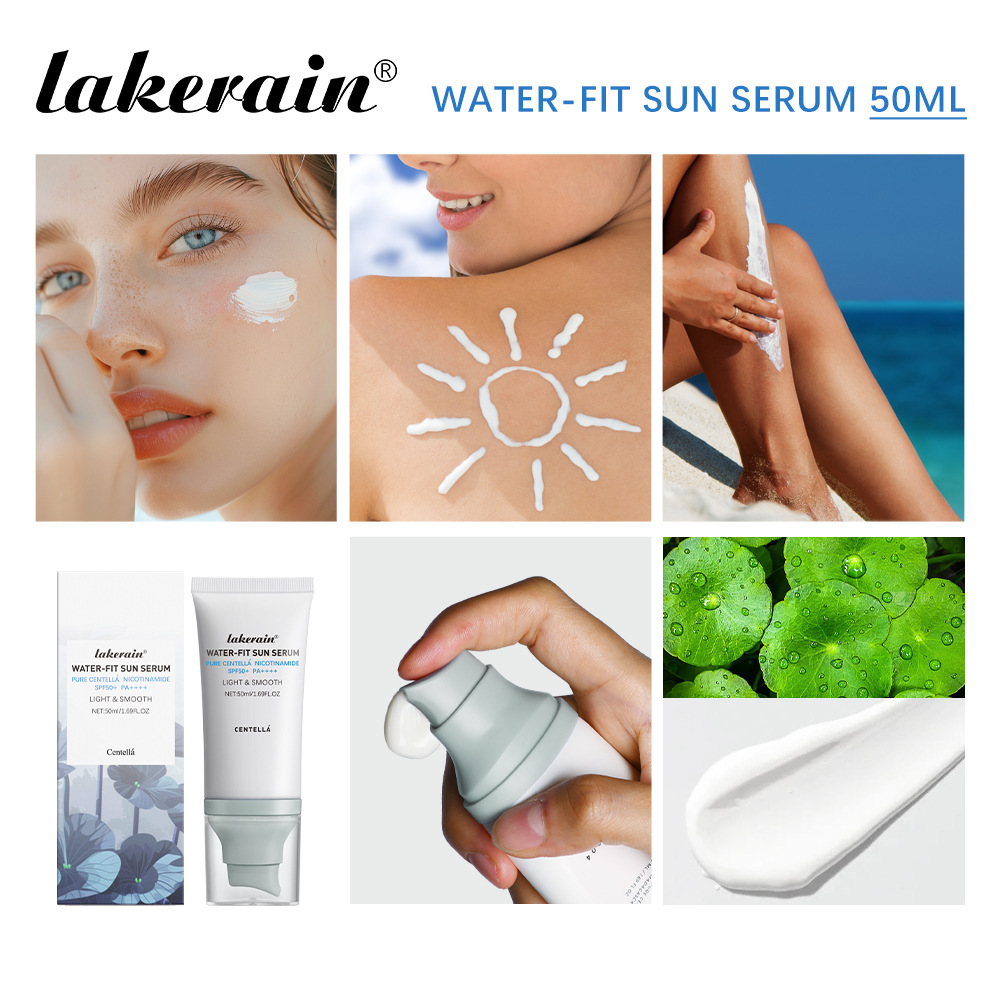 Cross-Border Lakerain Refreshing Protective Cream Centella Asiatica Herbal Protective Moisturizing Light Essence Cream