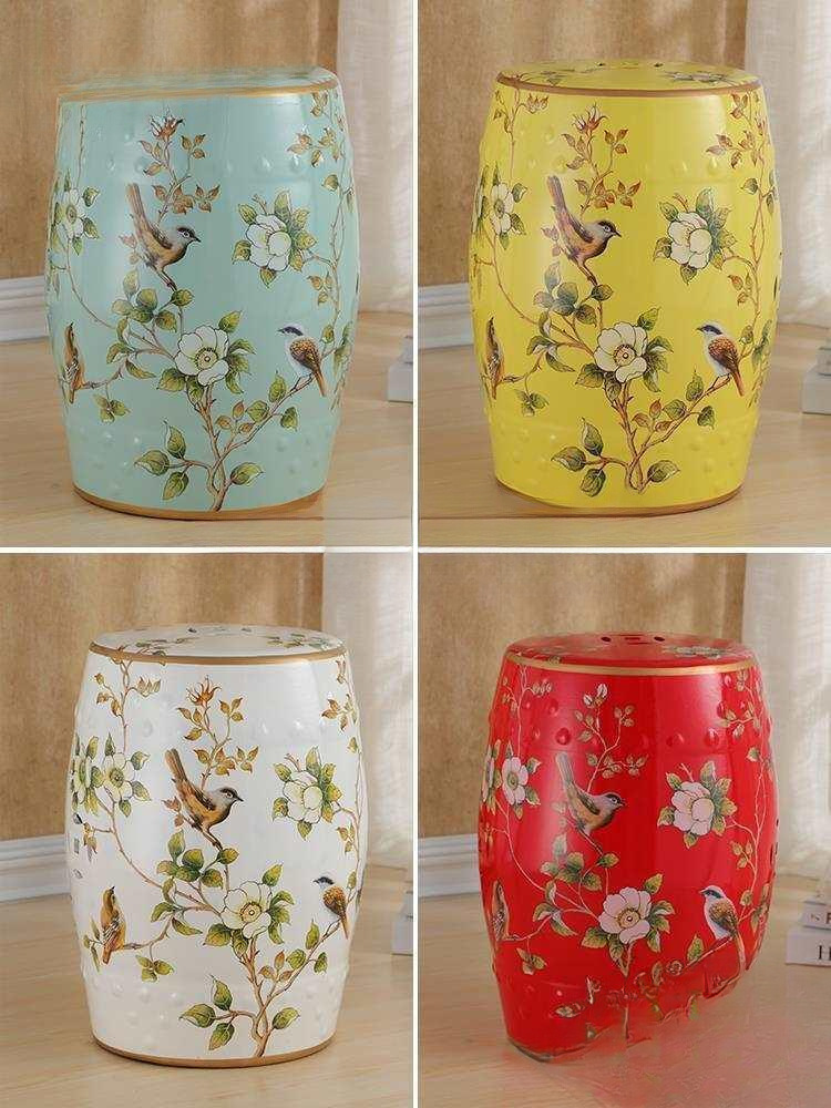ФабричныйOutlet, американский/европейский/новый китайский французский табурет, табурет для смены обуви, керамический табурет с вышивкой