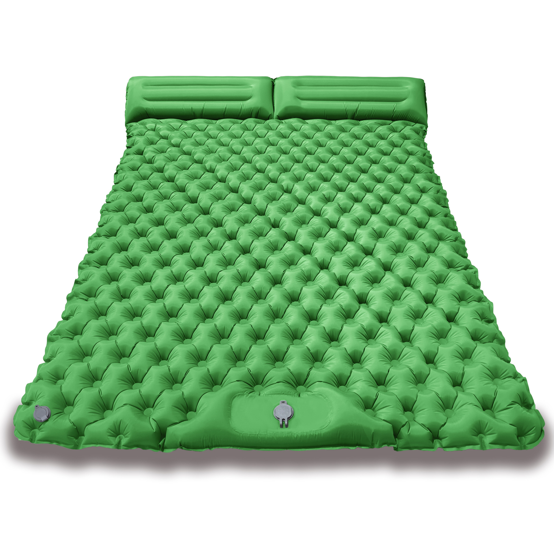 Double Inflatable Mattress, Outdoor Tent Camping Built-In Pump, Foot-Operated Single Sleeping Pad, Tpu Ultra-Light Lunch Break Moisture-Proof Air Mattress