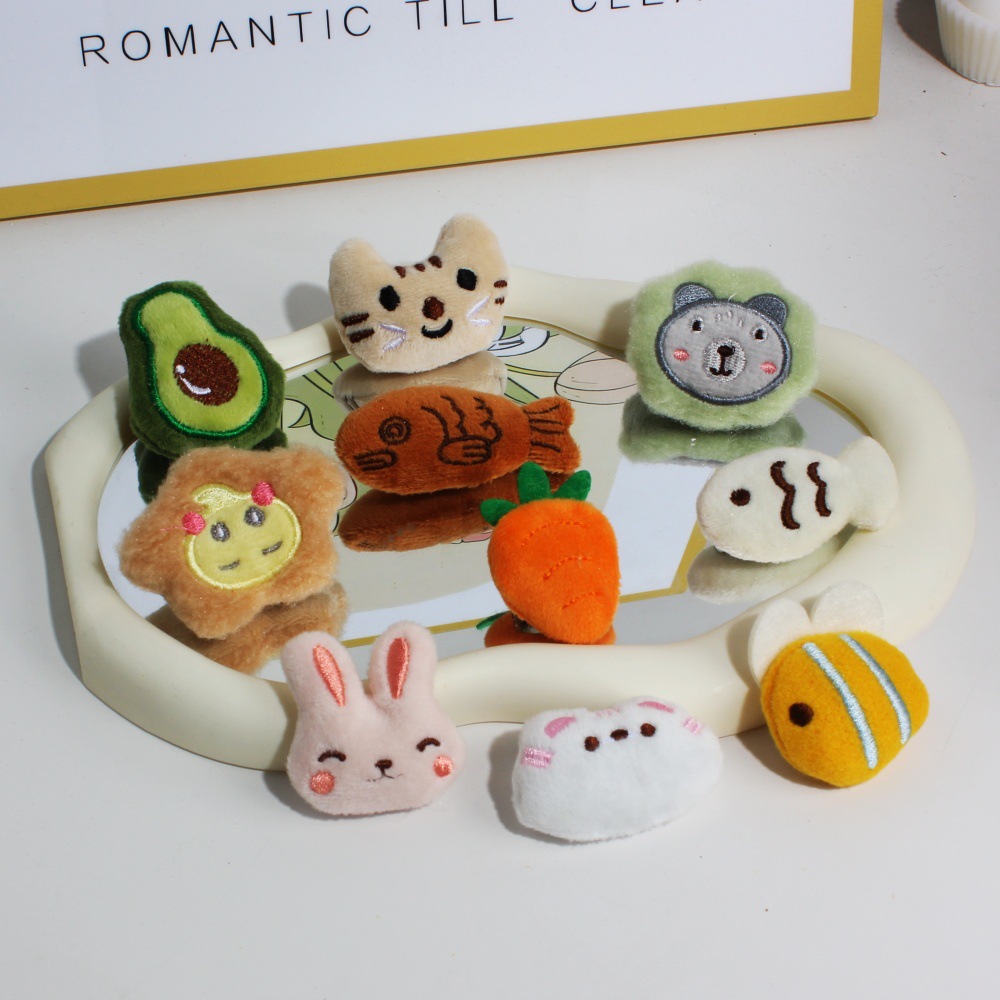 Плюшевая брошь с мультяшным животным, аксессуары для одежды