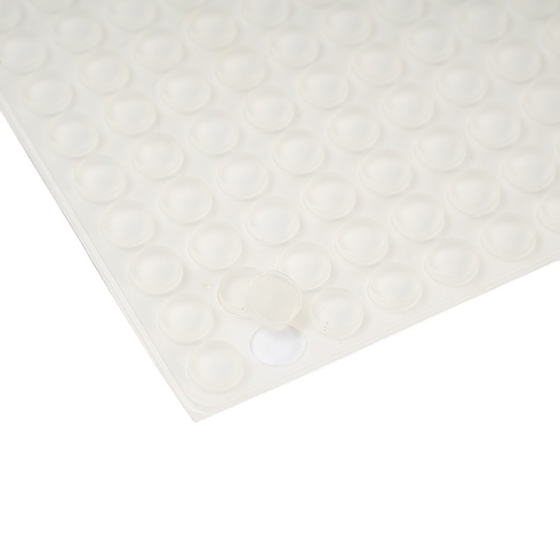 Transparent self-adhesive silicone particles hemispherical cylindrical anti-collision non-slip glass sound-absorbing shock-absorbing silicone pad anti-collision particles
