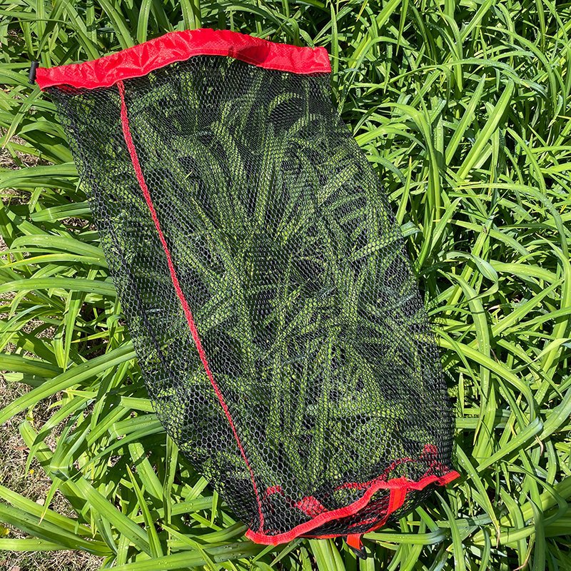 Portable Wild Fishing Bundle Grain Wheat Fish Protection Net Bag Encrypted Mesh Oxford Cloth Sealing Edge Fish Protection Mini Fish Protection Net