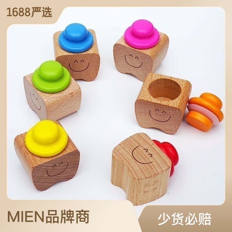 in stock Children's Teeth Box Solid Wood Teeth Storage Box Wooden Collection Box Memorial Box Stomatological Hospital Gift