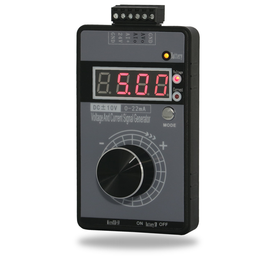 New handheld positive and negative voltage 0-10V5V + current 0-4-20mA signal generator analog source calibrator