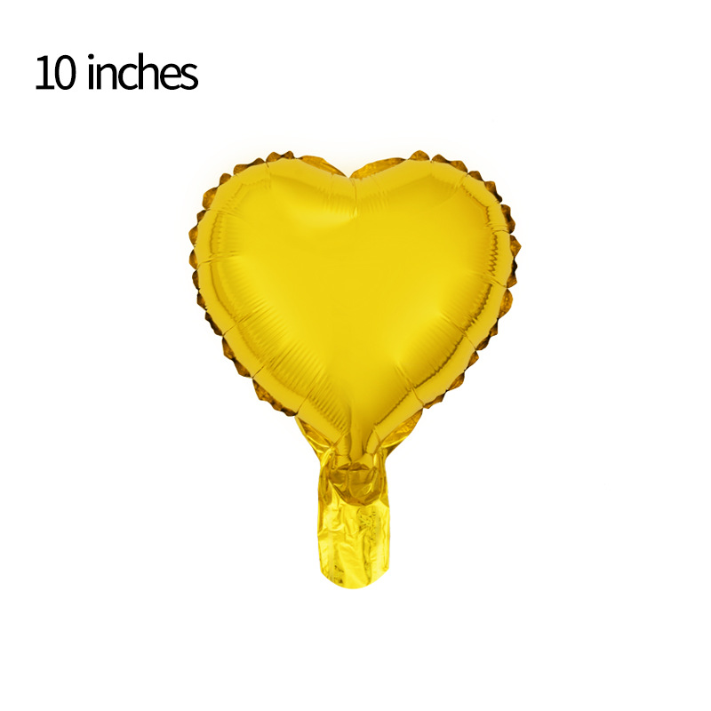 10 inch heart-shaped light plate aluminum foil balloon party decoration proposal to express the scene atmosphere of love aluminum film balloon