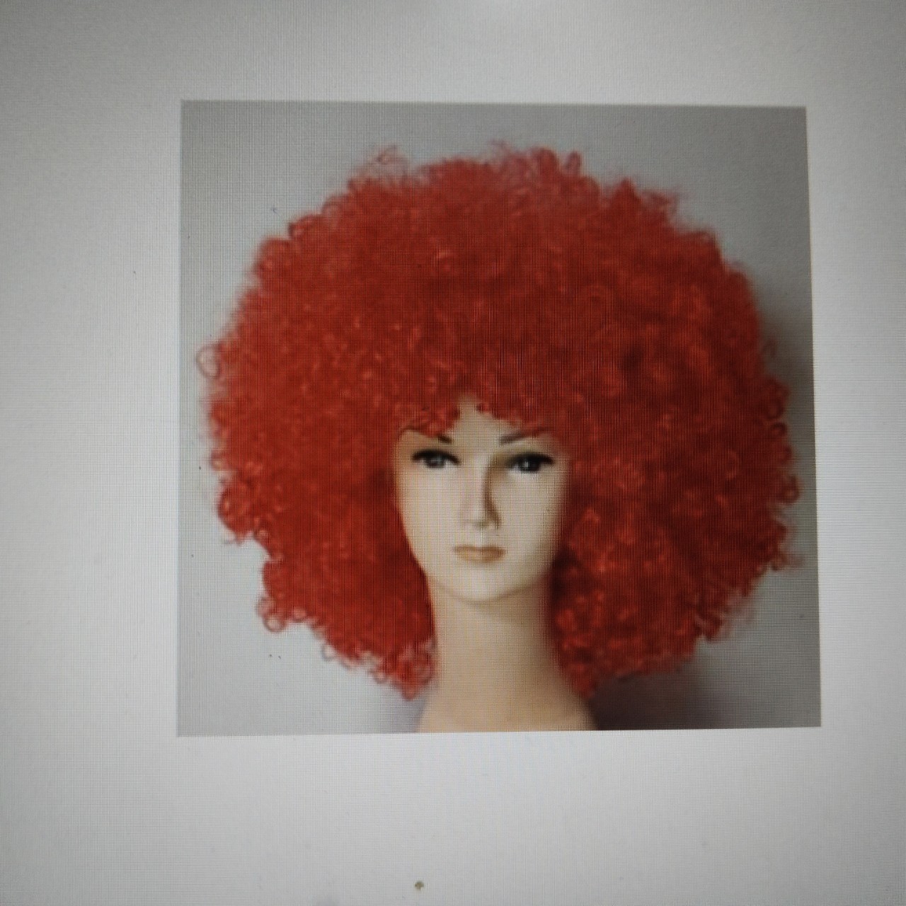 Halloween Supplies Fancy Dress Up Clown Dress Up Funny Props Colorful Big Bang Head Wig Adults Kids