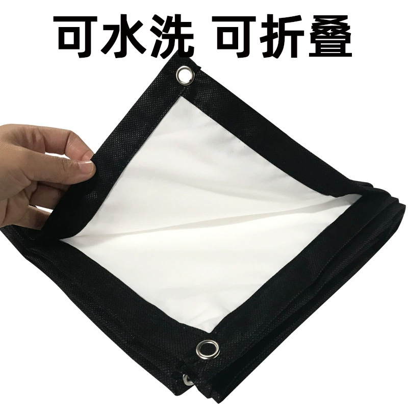 Projection screen 100 inch foldable wrinkle-free anti-light simple portable polyester soft screen outdoor film screen