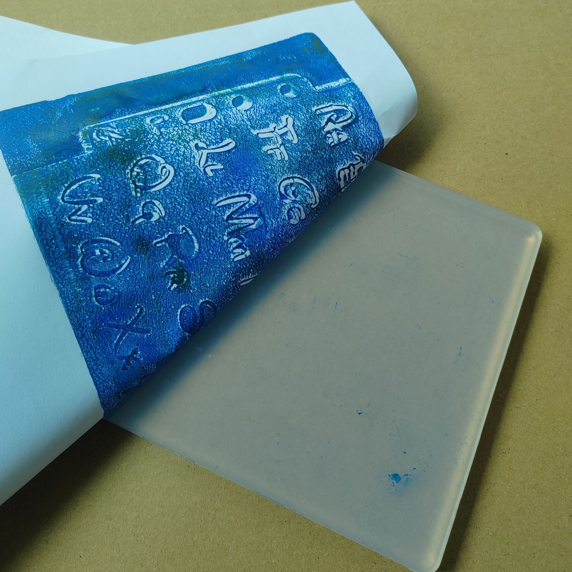 Frameless Upgraded Environmentally Friendly Gelatin Print Non-Sticky Washable Gel Print Reusable Printing Plate