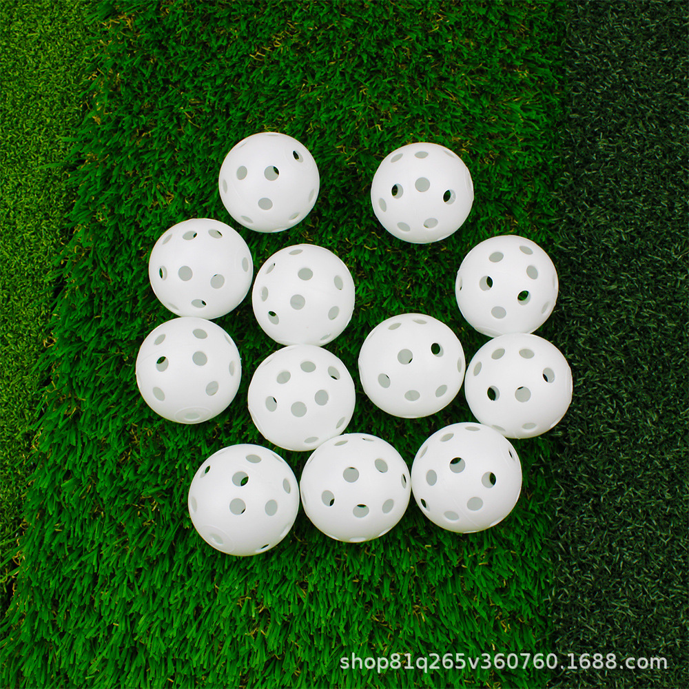 42mm hole ball indoor and outdoor goer ball practice ball 26-hole PE blowing plastic Wei floating ball Fu White