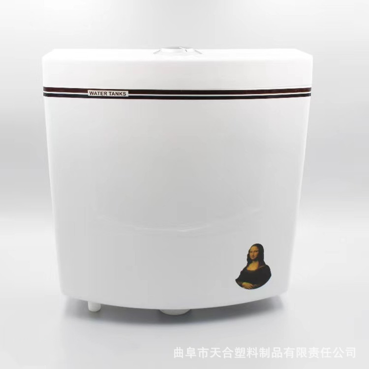 Home Bathroom Punch-Free Universal Energy-Saving High-Impact Plastic Flush Tank Pppc Wall-Mounted Flushing Bucket