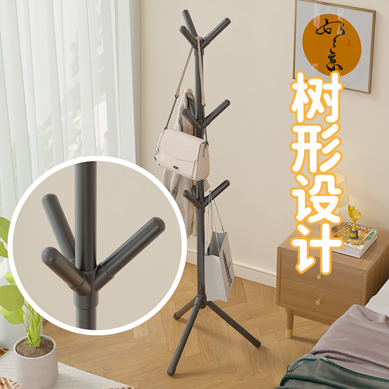 Xiyin temu Daifa Household Simple Floor-standing Assembly Tree-shaped Coat Rack Bedroom Vertical Clothes Rack Hall Hanger