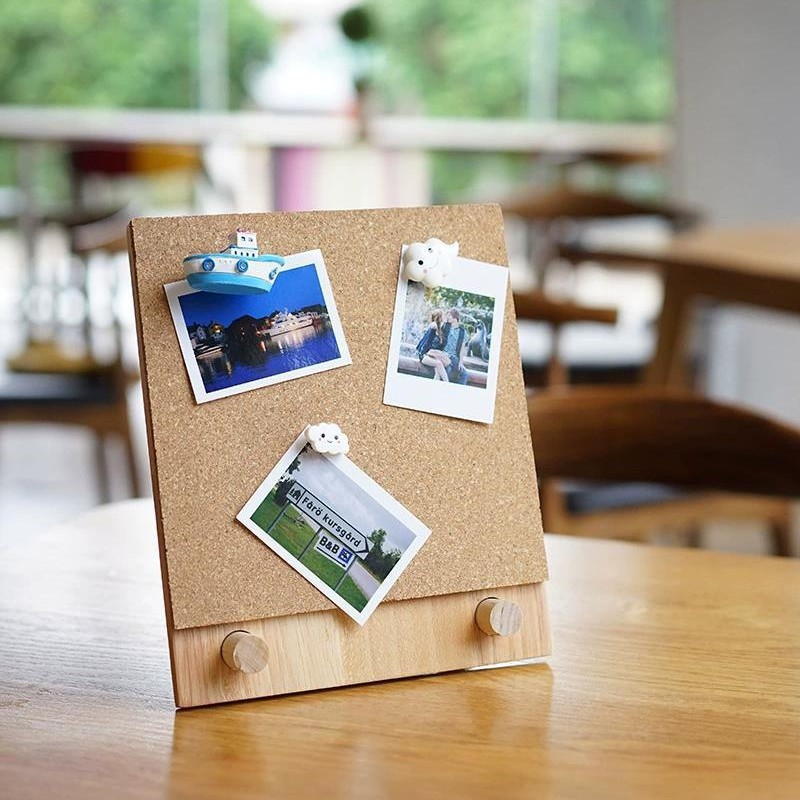 Nordic Desktop Cork Board Message Note Photo Vertical INS Wind Office Cafe Tips
