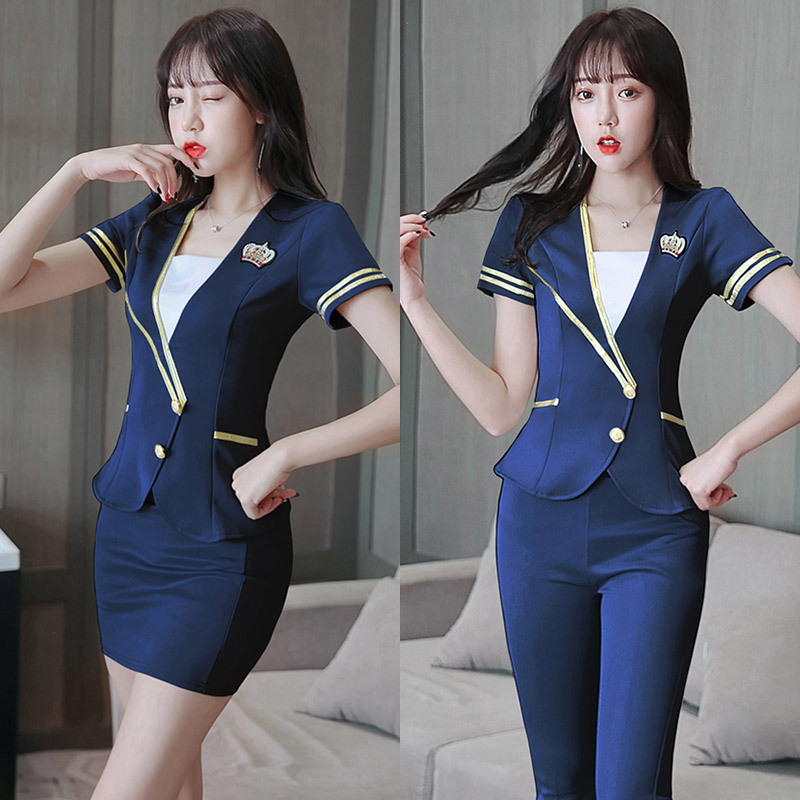 1236-1 Foot Bath Technician Work Clothes New Autumn and Winter Hotel Professional Wear Sauna Foot Massage Shop Suit Elegant