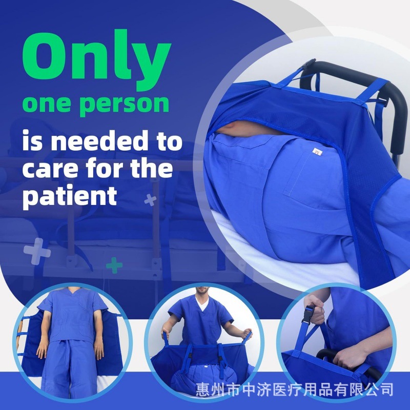 Turnover Pad for Patient Transfer and Repositioning, Bed Sheets for Disabled, Paralyzed Elderly, Mobility Aid with Rehabilitation Care Pad