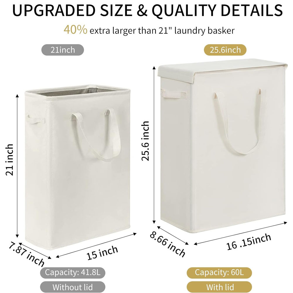60L Large Capacity Storage 600D Oxford Cloth Dirty Clothes Basket Foldable Laundry Basket Household Toy Storage Basket