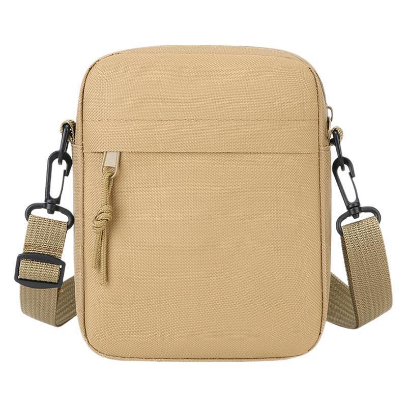 Hot Selling Simple Men's Bag Solid Color Cross-border Shoulder Mini Square Bag Casual Shoulder Bag Crossbody Bag Light Men's Waist Bag
