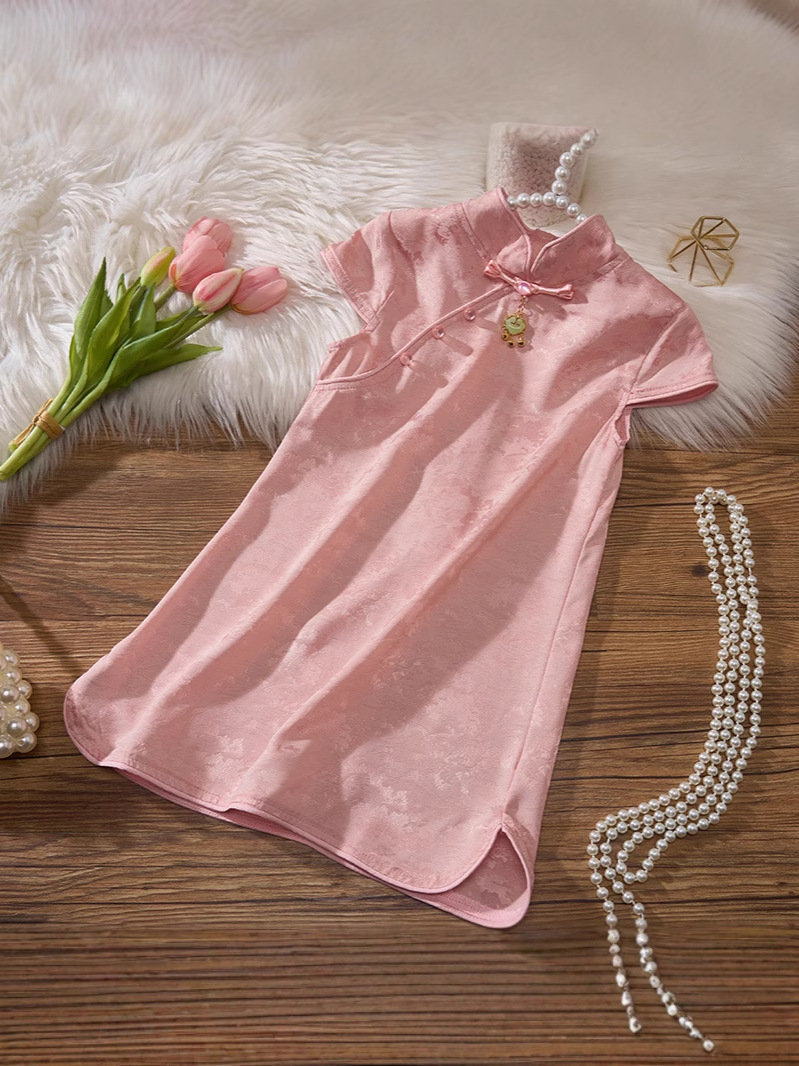 2025 новое летнее платье для девочек Чонгсам национальный стиль улучшенное платье для принцесс