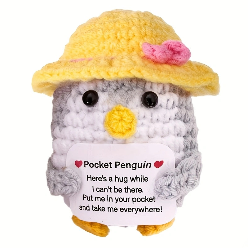 Cross-border Amazon Hot Selling Explosions Hand-crocheted Knitted Positive Energy Small Animals Penguin Turtle Turtle Active