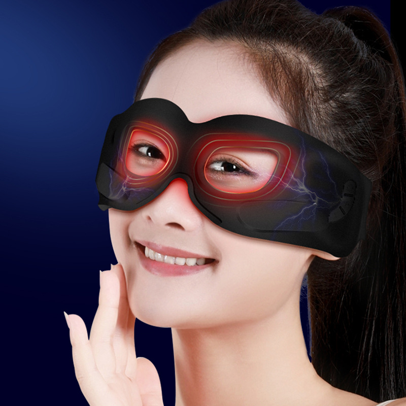 Cross-border silicone eye protector smart eye massager vibration eye mask sleep shading eye protector eye beauty instrument