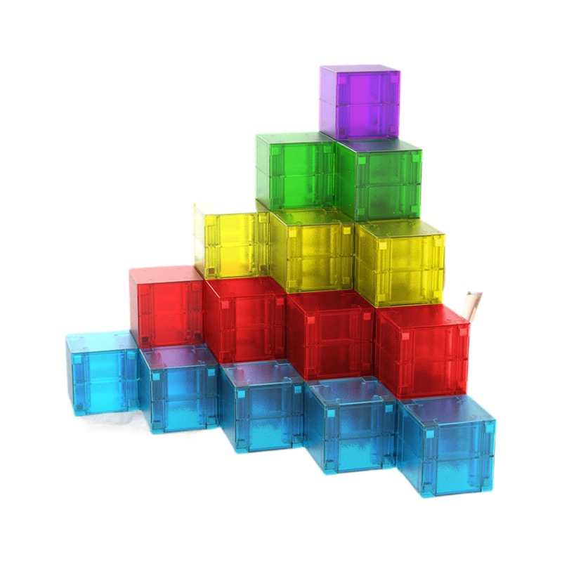 3cm Magnetic Building Blocks Three-Dimensional Geometric Square Educational Toys Children's Early Education Number Sense Enlightenment Teaching Aids