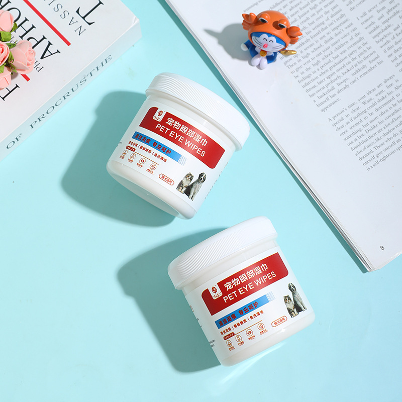 Cat eye ear wipes cat and dog Universal Pet eye droppings eye cleaning supplies 200 pieces canned wipes