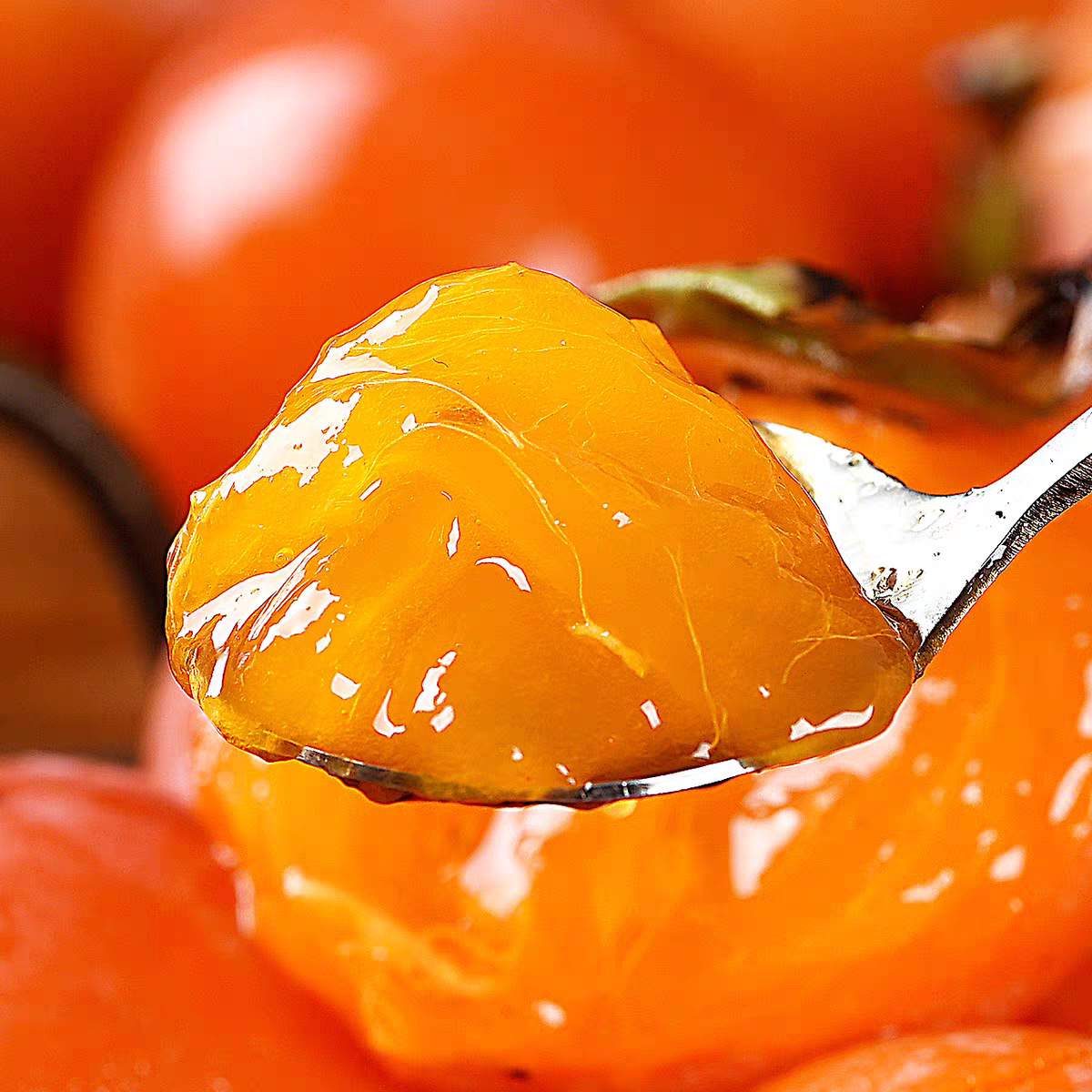 Shaanxi Linyi Fire Crystal Persimmon Fresh Seasonal Fruit Flowing Heart Persimmon Fire Crystal Persimmon Wholesale Dropshipping