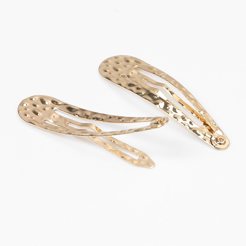 Korean Style New Ins Style Metal bb Clip Golden Bump Hair Clip All-match Simple Side Clip Internet Celebrity Bangs Clip