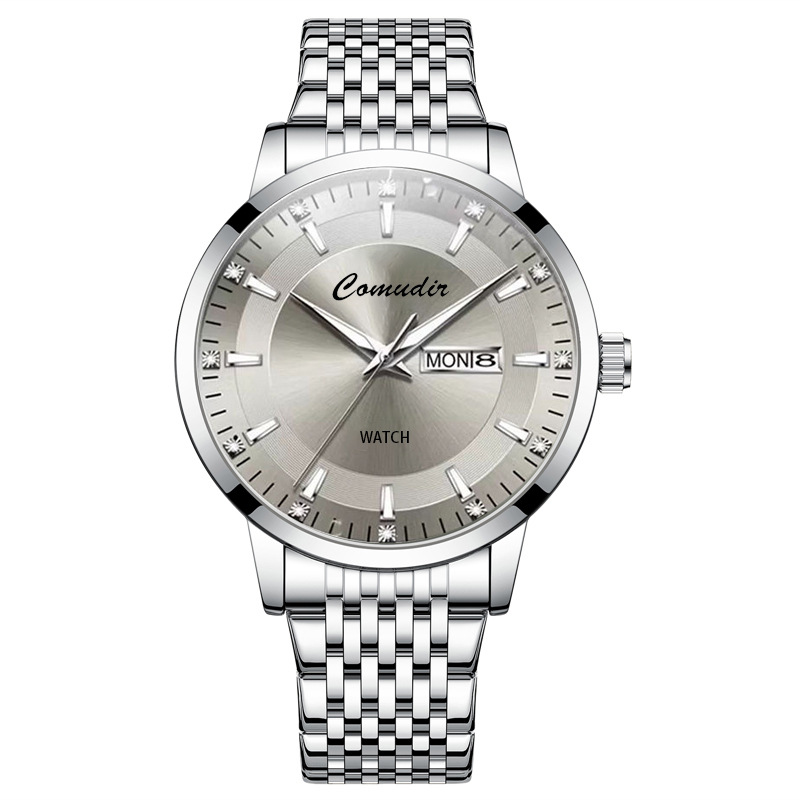 Men's Watch Imitation Fully Automatic Mechanical Watch Men's Hollow Dual Calendar Quartz Watch Men's Swiss Watch 
