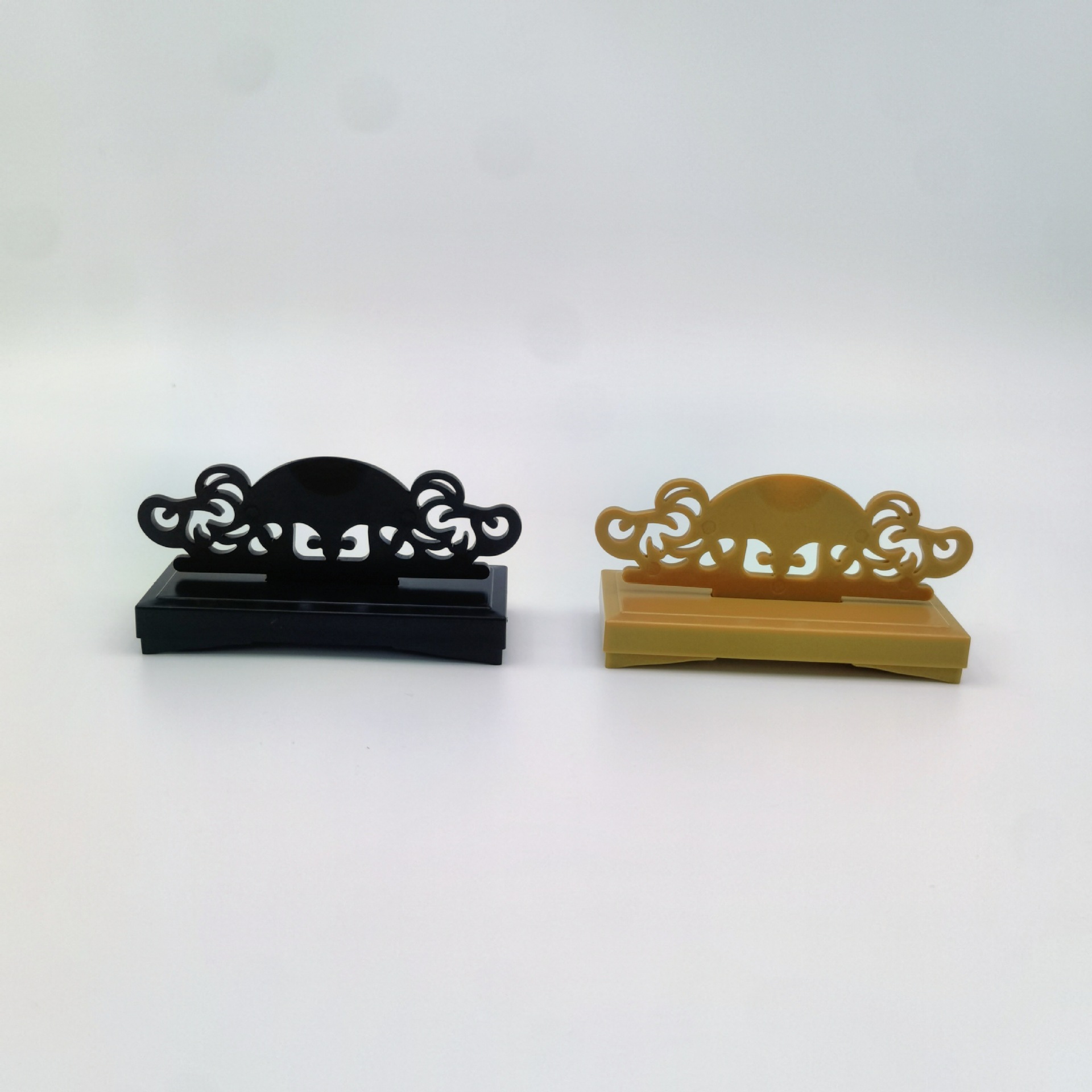 Manufacturer Wholesale Round Fan Fan Stand Plastic Fan Holder Shelf Base Chinese Fan Display Stand Table