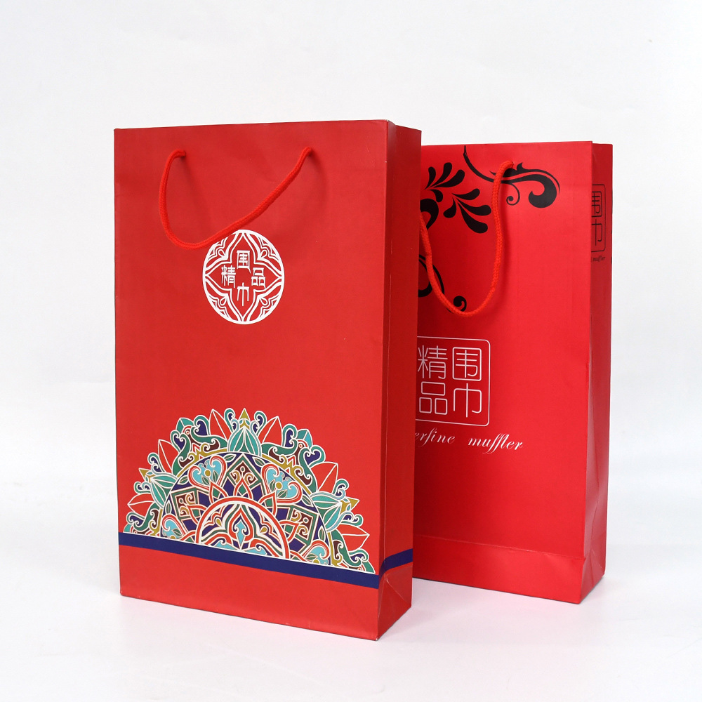 Shanghai Story Mid-Autumn Festival Mother's Day Yuanbao Set Box Silk Scarf Square Scarf Gift Gift Box Tote Bag