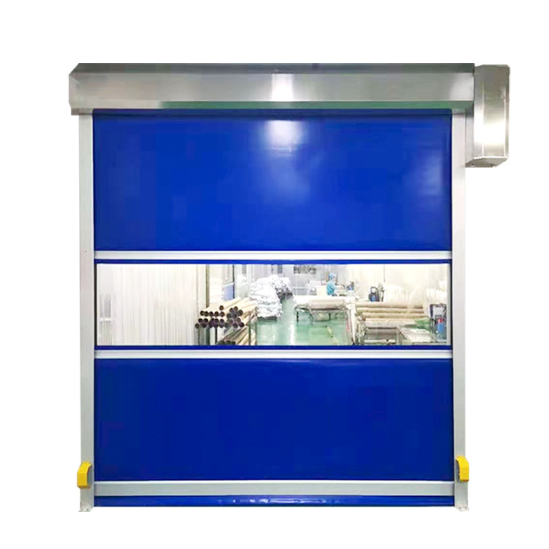 New Energy Workshop Dust-Proof Sealed Pvc Fast Rolling Door Laser Machinery Equipment Automatic Agv Sensor Rapid Door