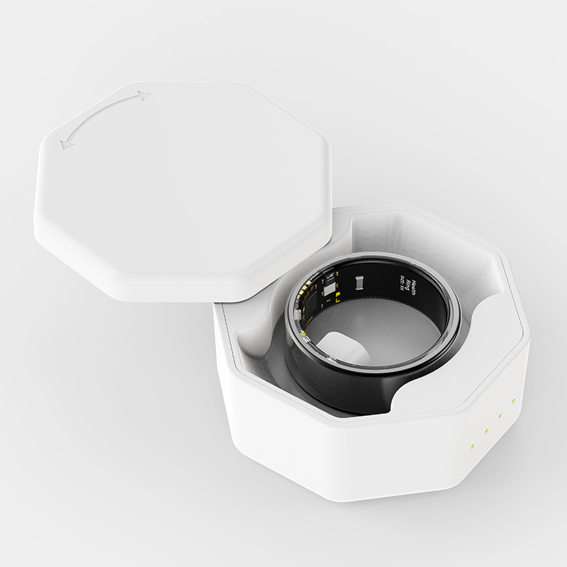 Smart Ring Charging Compartment, Large Capacity, Fast Charging, Portable Storage Box, Compatible with Multiple Models, Anti-Fall and Anti-Lost