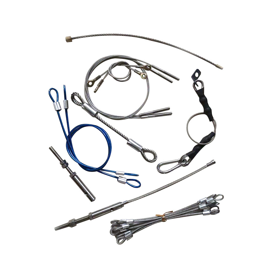 201/304/316 Stainless Steel Wire Rope Processing Rubber-coated Wire Rope Fixed/Made Terminal Wire Rope Processing