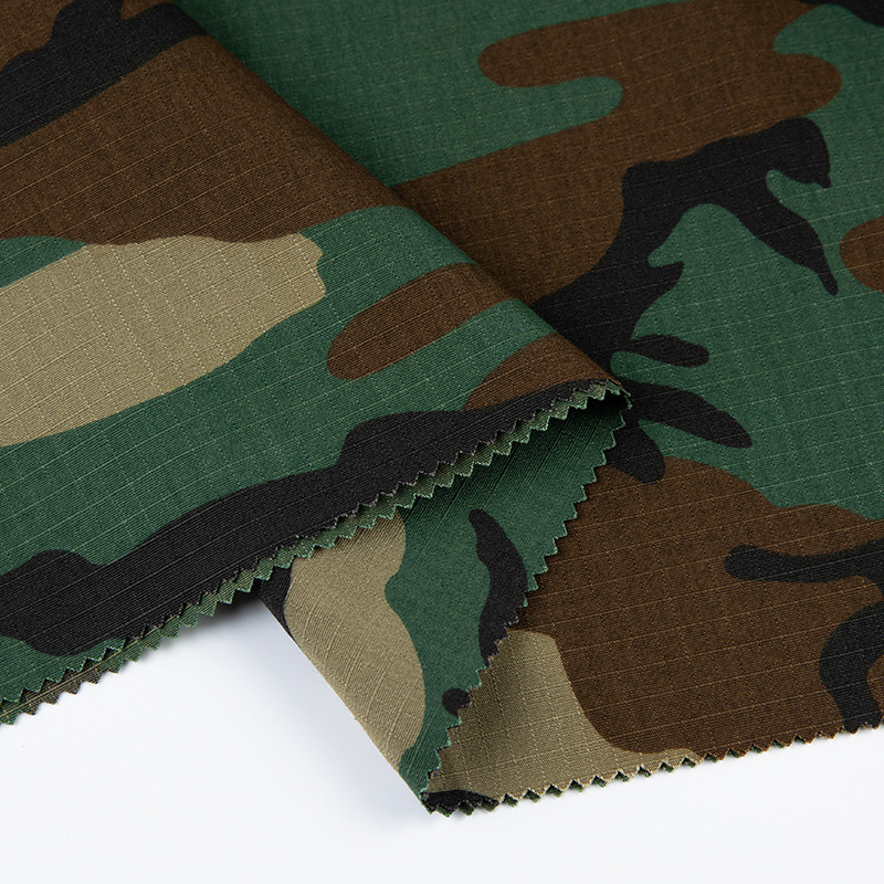American-style Four-color Jungle Work Clothes Outdoor Clothing Camouflage Fabric Water-repellent Training Clothing Women's Clothing Polyester Cotton Blended Fabric