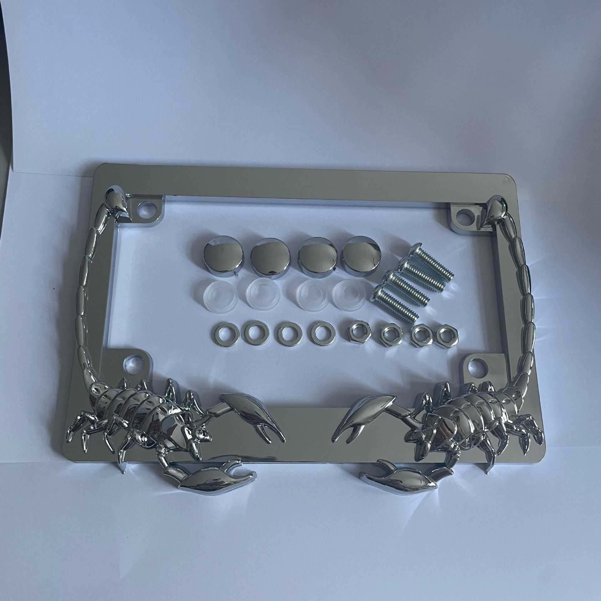 Новая рамка для номерного знака мотоцикла Scorpion, американская, из ABS с электропокрытием