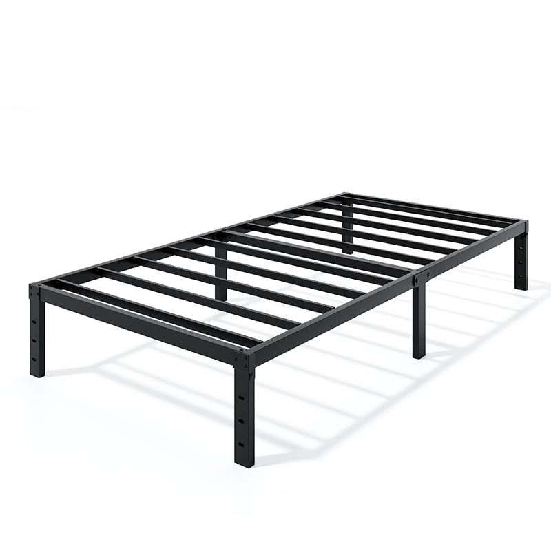 Cross-border Iron Rental Housing Simple Metal Bed Frame Carbon Steel Single Row Skeleton Homestay Apartment Bedroom Mattress Bracket