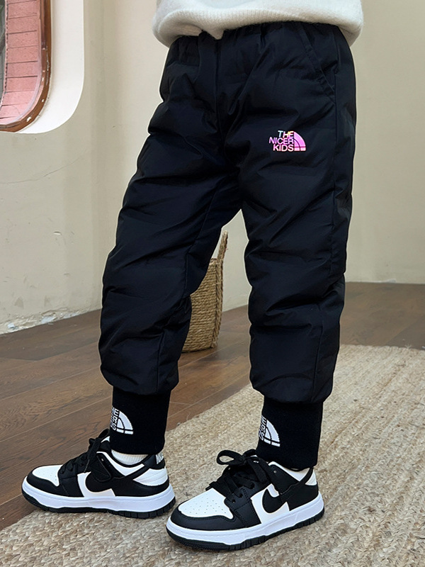 Children's down Pants 2025 Autumn and Winter New Versatile Thickeneded Warm Pants for Boys and Girls, Medium and Large Kidsren, Baby Pants for Outer Wear