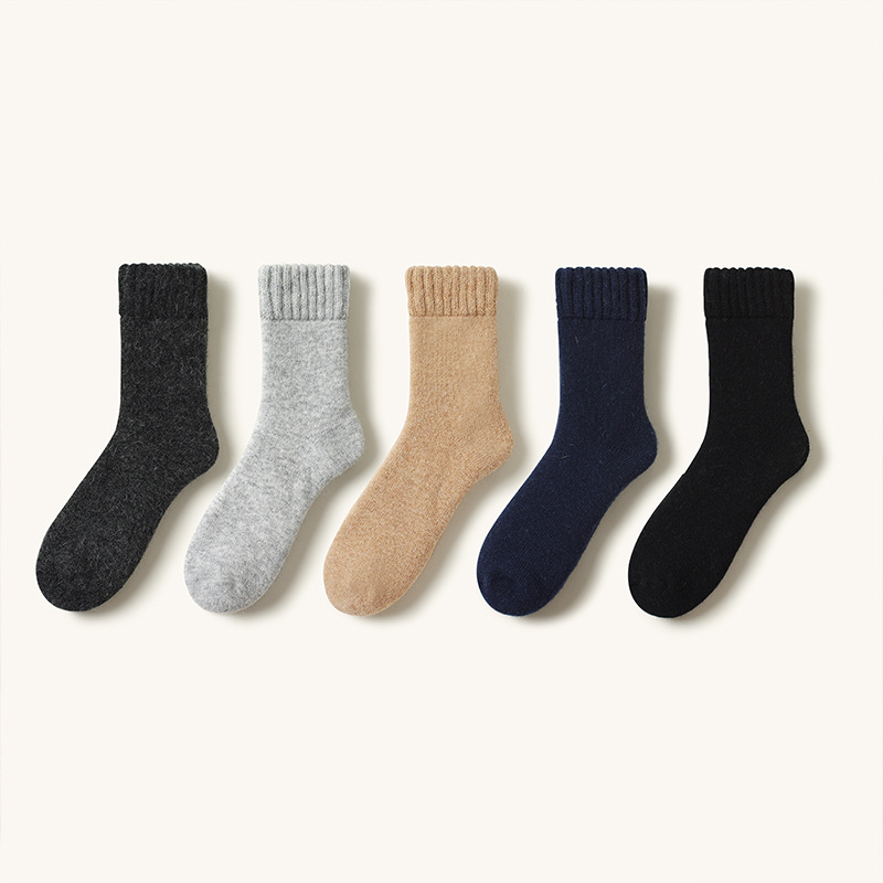 Winter thick wool socks for men and women angora rabbit wool socks thick warm terry socks warm towel socks