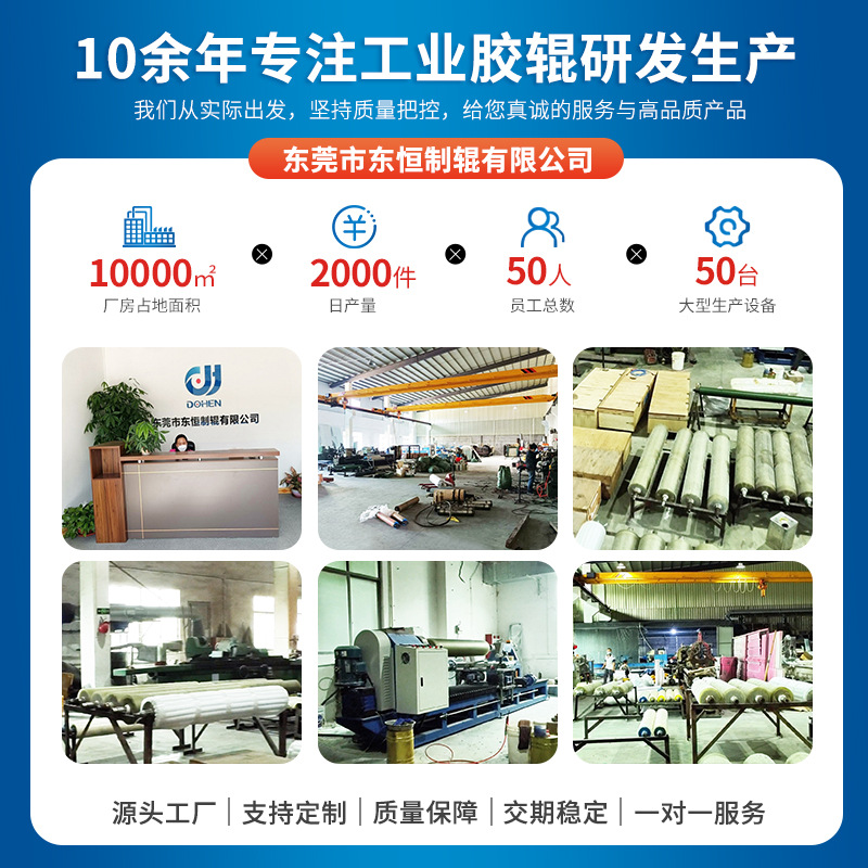 Supply Trademark Machine Polyurethane PU Rubber Roller Industrial Printing Machine Laminating Machine Rubber Roller Rubber-coated Roller Wear-resistant Elastic Rubber Roller