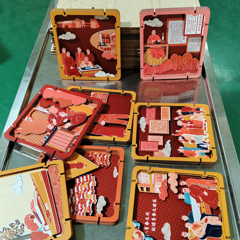 Производитель, поставляющий УФ-печать на деревянных досках, высококачественная печать, печать пазлов и магнитиков для холодильников