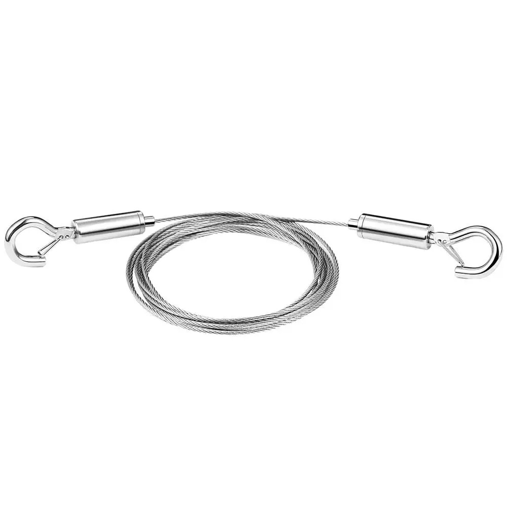 Steel Color Hanging Rope Anti-falling Hanging Line Adjustable Steel Wire Hanging Rope Outdoor Double-headed Hook Hanging Rope Lights Latch