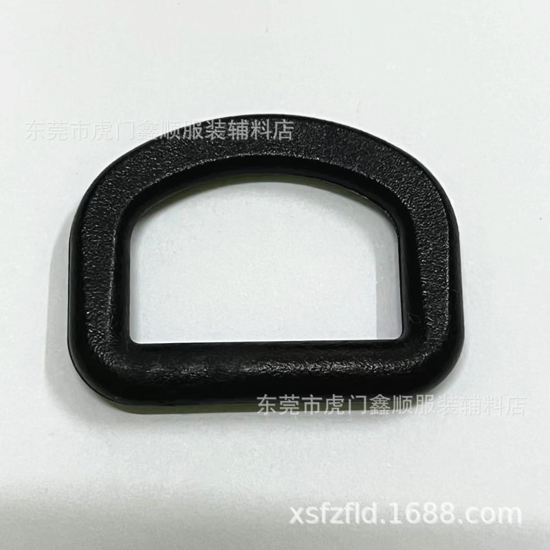 Manufacturer in Stock 1inch ThickeneDeD Plastic D Buckle 25MM Plastic Flat RounD D-shapeD Buckle 2.5CM Luggage Accessories Hanging Buckle